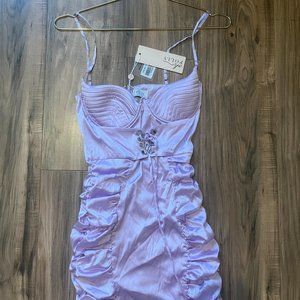 OH POLLY- PURPLE CORSET DRESS